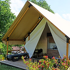 Glamping Zelt XL für bis zu 6 Personen